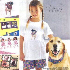 MCCALL'S 2581 Toddler Girls Top & Shorts with Photo Transfers - Sizes 2-3-4